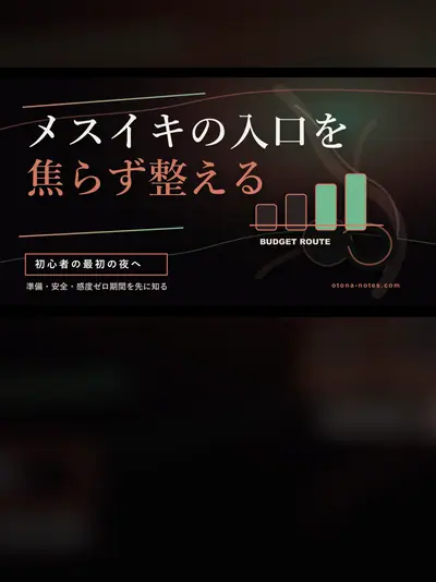 ドライオーガズム初心者ガイド｜メスイキの入口を整える準備